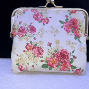 Leather Floral Coin Purse